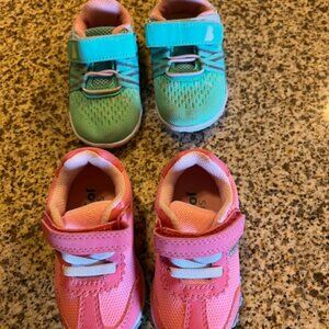 2 pair Toddler Girl shoes - Size 4 & 5